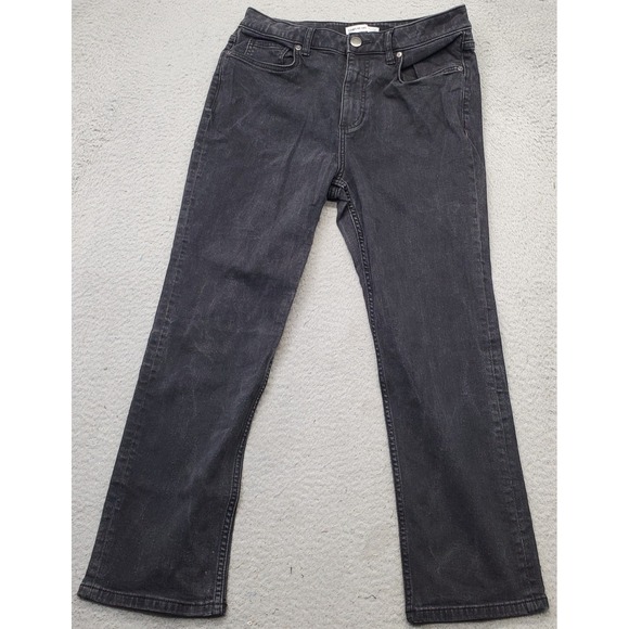 Elizabeth and James Denim - Vintage Elizabeth and James Straight Leg Jeans Womens 12-31 Black Denim Stretch